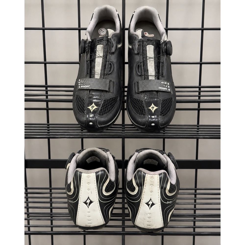 Specialized Ember Road Cycling Shoes Women 10.5 Black White 6101-3542 Boa Cleats